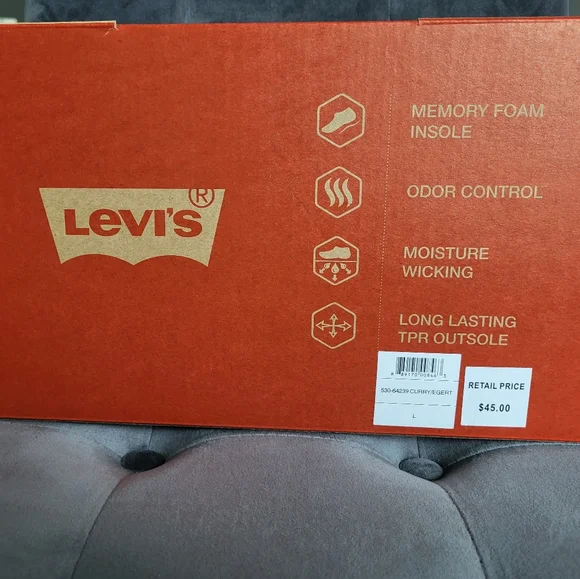 Levi's Venetian Mens Moccasin Slippers With Hard Bottoms Size L 9.5-10.5 - Picture 5 of 5